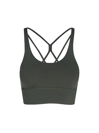 MANDALA | Reggiseno sportivo da donna New Studio a supporto medio | dunkelgrün